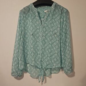 CHICO'S SHEER BLOUSE 4
